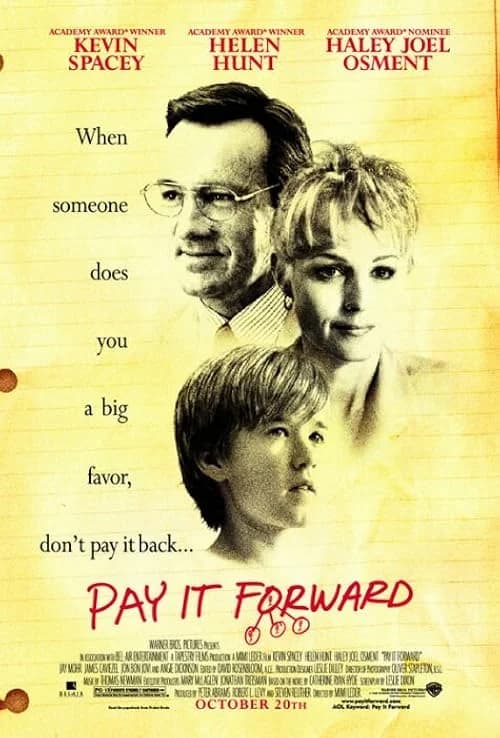 Pay It Forward film posteri